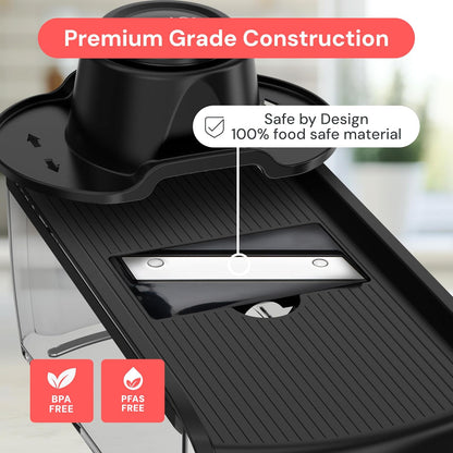 Fullstar Mandoline Slicer for Kitchen, Fruit Cutter, Cheese Grater, Cucumber Slicer, Veggie Spiralizer, Food Cutter & Kitchen Gadgets & Gifts with Safety Glove (11 in 1, White)