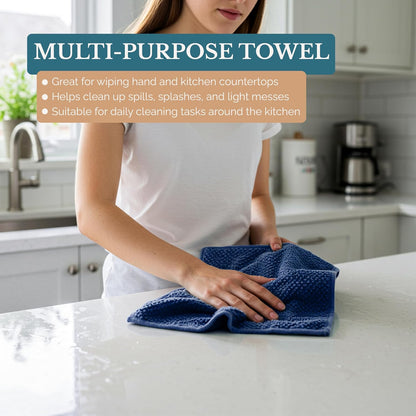 Casa Platino Potholders for Kitchens, 8-Piece – 500°F Heat Resistant Oven Mitts and Pot Holders, Mini Oven Mitt with Silicone Grip, 2 Kitchen Towels & 2 Dish Cloths – Durable & Non-Slip – Canyon Rose
