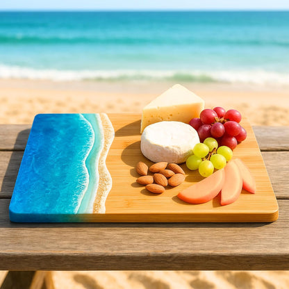Set of 12, Bulk Wholesale Bamboo Cutting Boards – 12x9" Blank Wood Charcuterie Trays for Snacks, Cheese, Appetizers, Grazing Platter, Engraving Gifts, Epoxy Resin Crafts, or Rustic Wall Deco