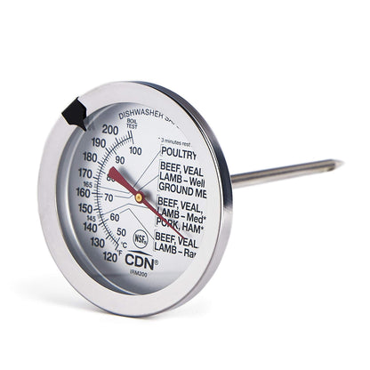 CDN Ovenproof Meat Thermometer | NSF® Certified | ProAccurate® | 1.75" Dial | For Oven & Grill Cooking | Durable Stainless Stem | Fast & Accurate Readings | IRM190