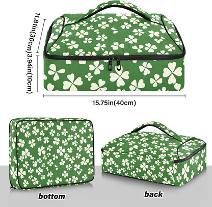 Casserole Carriers for Hot or Cold Food Reusable Casserole Dish Carrier Insulated Thermal Large Capacity Durable Perfect for Party Camping Family Gatherings Yellow Fish - Colors B