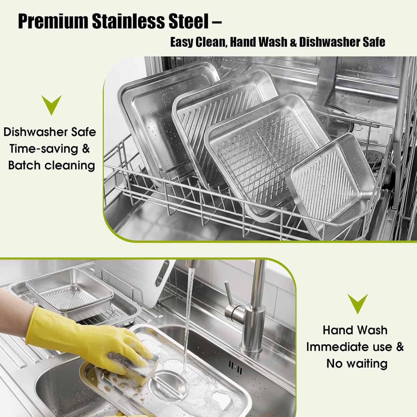 7-IN-1 Grill Prep Tray & Carry System – Large Stainless Steel Meat Marinating Container with Lid, Cutting Board, Grill Accessories, Outdoor Grilling Prep & Serve Set, BBQ Gifts for Father's Day Men