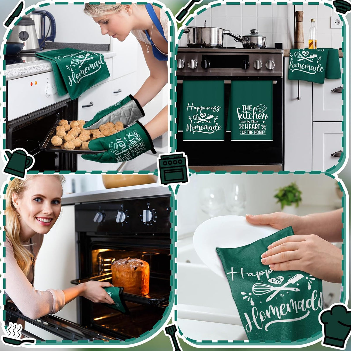 Sratte 6 Pcs Farmhouse Kitchen Decor Accessories Set