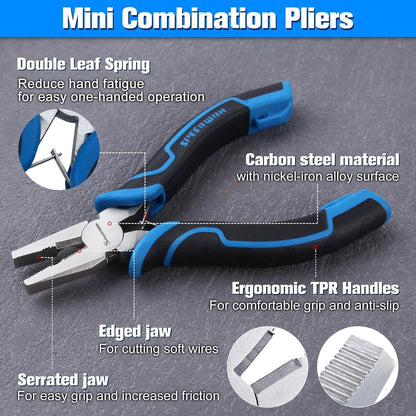 SPEEDWOX Long Reach Bent Needle Nose Pliers With Smooth Jaw Angled Needle Nose Pliers For Jewelry Making Fish Bone Pliers Tweezers Bent Chain Nose Pliers For Wire Bending And Small Object Gripping