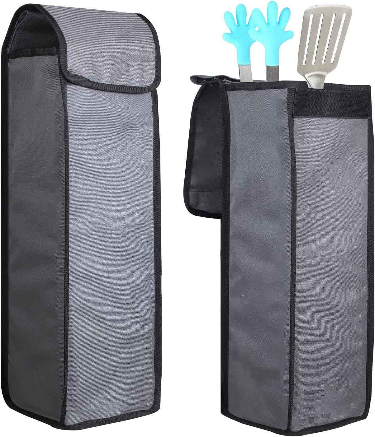 Grill Tool Storage Bag,Waterproof Foldable Organizer for BBQ Utensils, Portable Barbecues Accessory Carry Case for Camping & Hiking