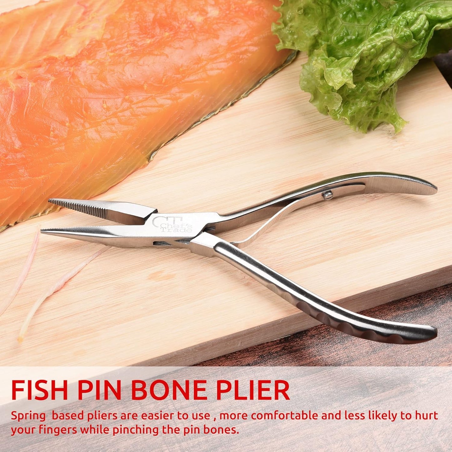 Fish Bone Pliers/Tweezers Stainless Steel Washable (plasma)
