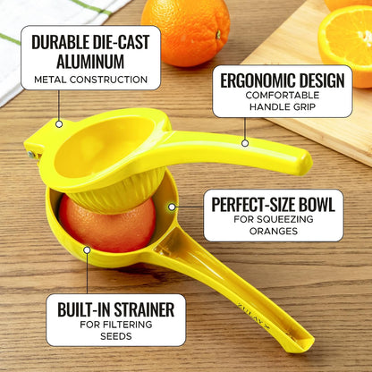 Zulay Kitchen Metal Orange Squeezer