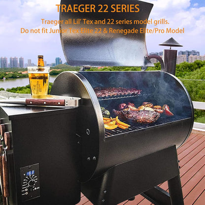 Utheer 2-Pack Griddle Warming Rack for Blackstone 28" Griddles, Stainless Steel Flat Top Grill Accessories | Reversible Rack Adds Prep Space, Foldable Clip-On Design Expands Cooking & Holding Area