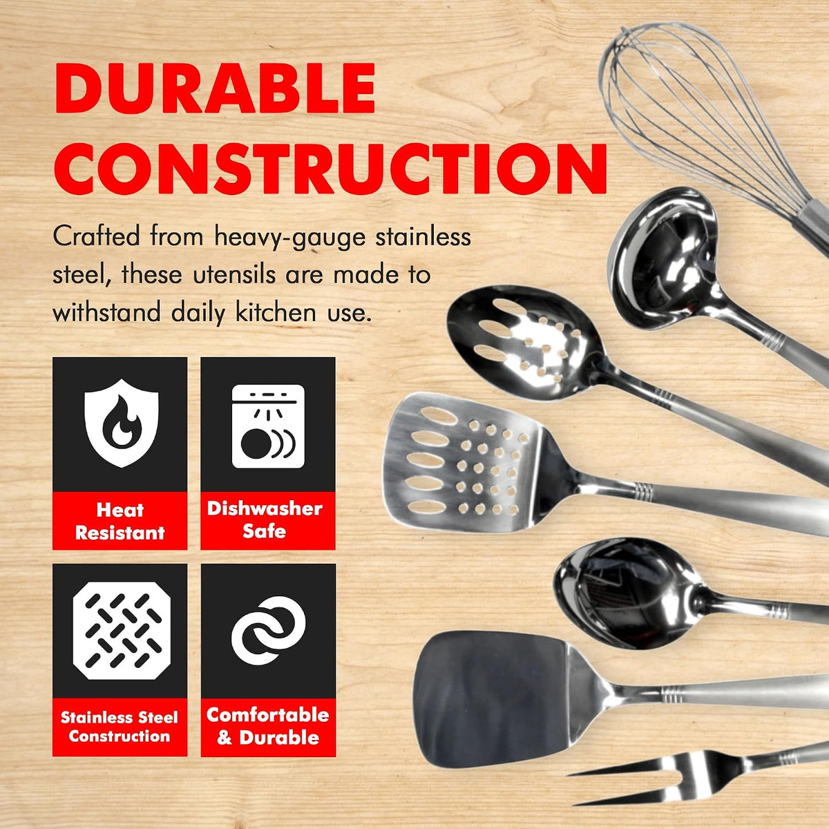 Chef Craft Select Turner/Spatula, 13.5 inch, Stainless Steel