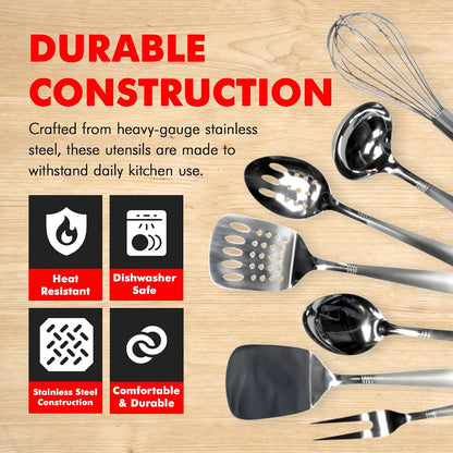 Chef Craft Select Turner/Spatula, 13.5 inch, Stainless Steel