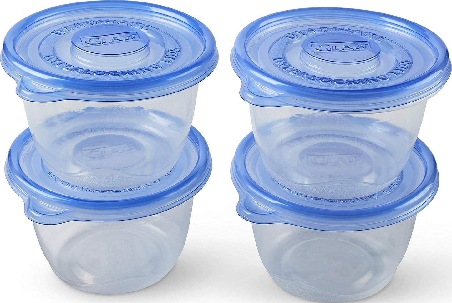 Glad GladWare Tall Entree Food Storage Containers with Lids, Large Square BPA Free Plastic for Meal Prep and Lunches, Lock Tight Seal, Microwave and Dishwasher Safe, 42 Oz, 3 Count