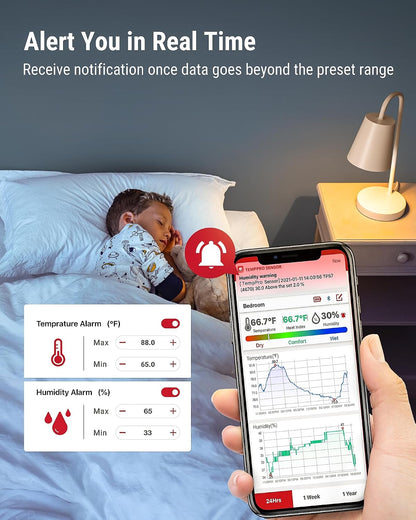 TempPro TempAir Hygrometer Indoor Thermometer for Home