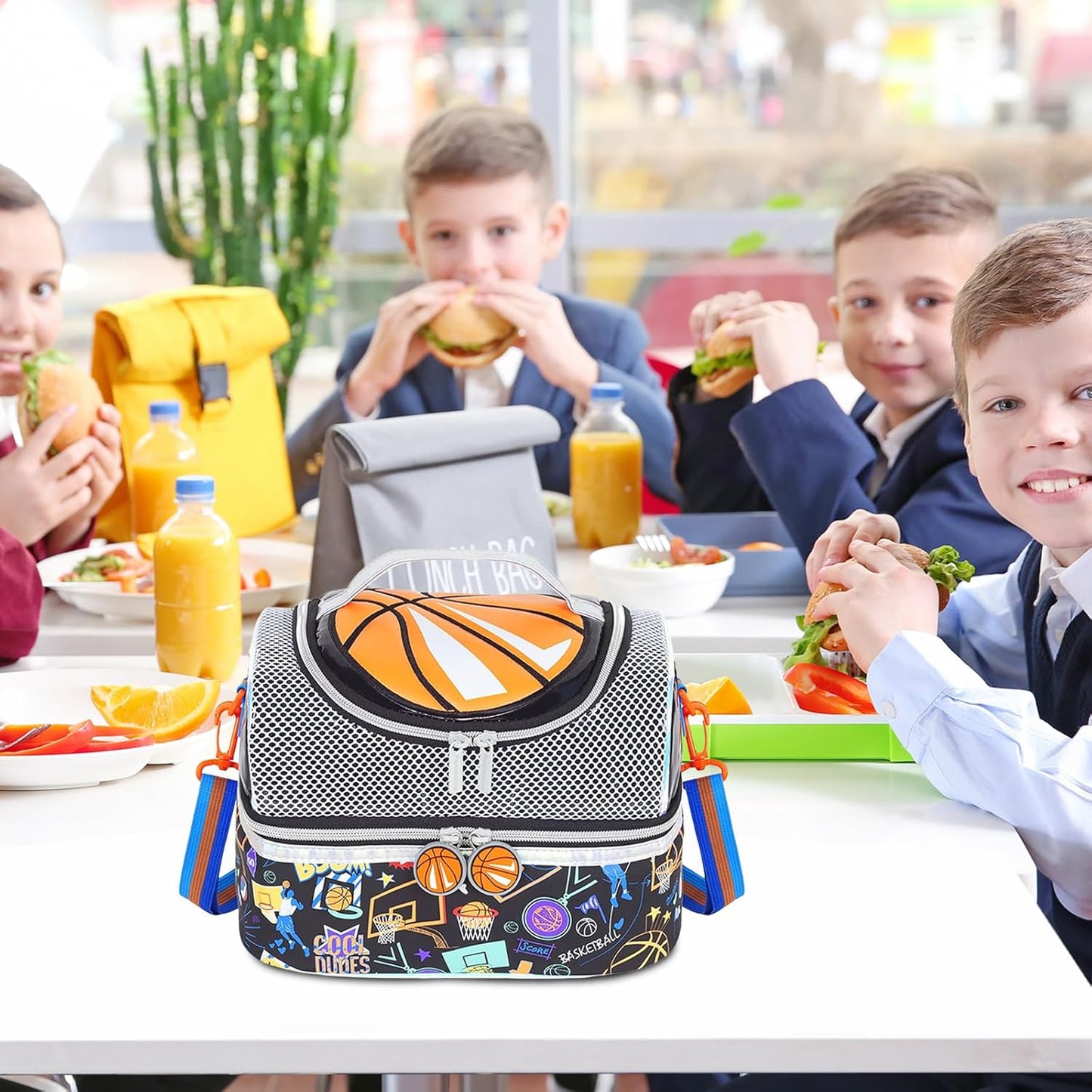 RLGPBON Lunch Bag Kids,Boys Lunch Box,Space Lunch Bag Toddler Teen Boys,School Daycare Cute Travel bags