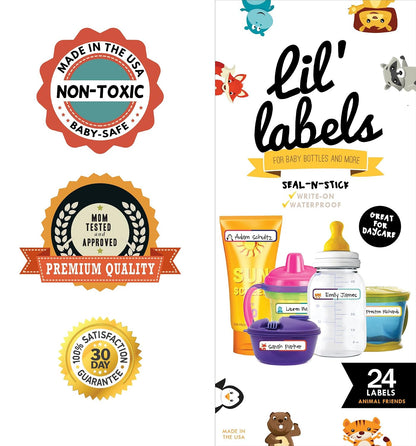 Removeable, Write-On Food Labels, Waterproof, Multipurpose, Freezer Safe, Self-Laminating Label, Dishwasher-Safe for Home Organization and Kitchen Labels (All-Purpose White), Made in The USA