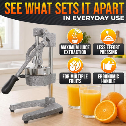 NADOBA Lemon Squeezer and Lime Squeezer, Max Extraction Citrus Hand Juicer