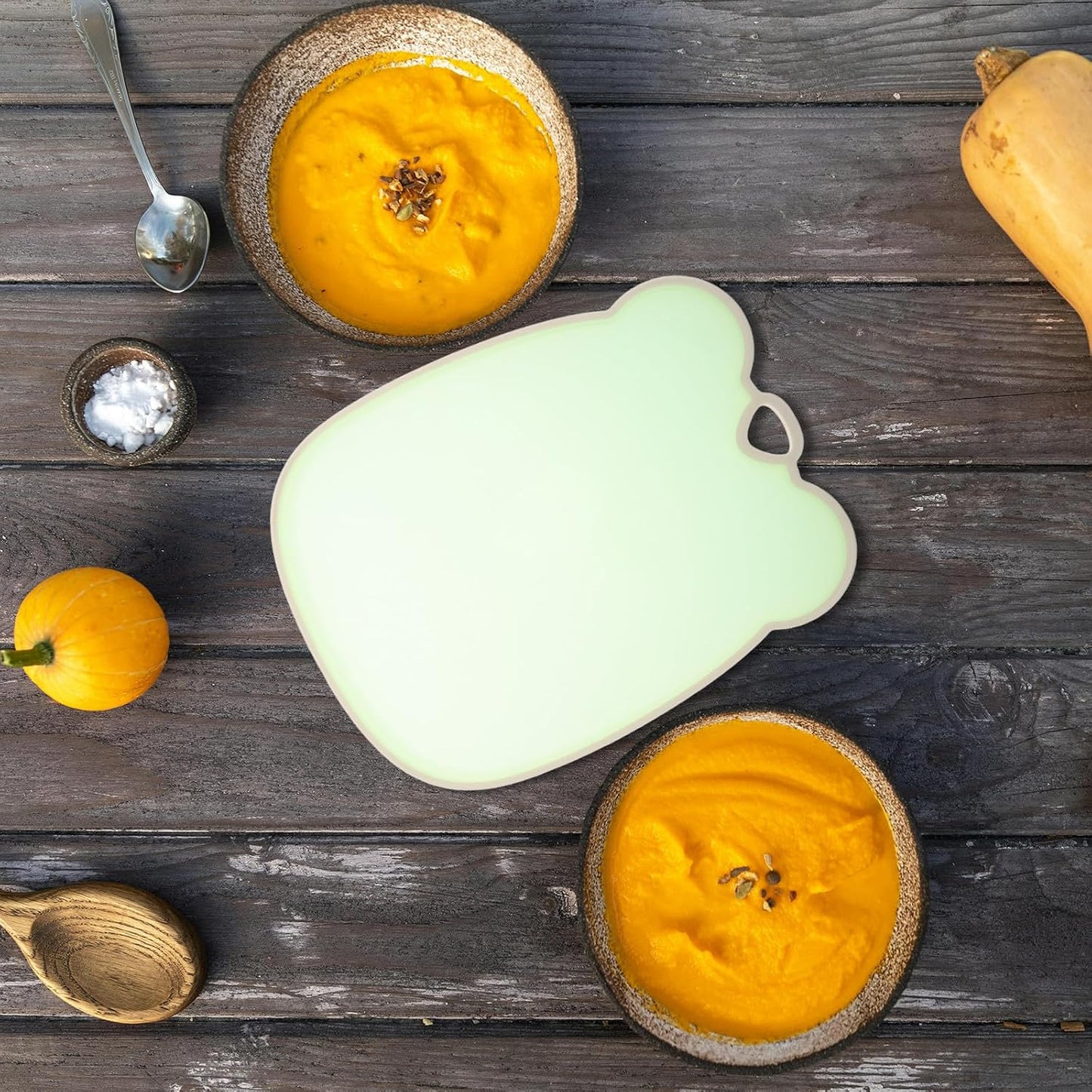 SUPVOX Large Food-grade Silicone Cutting Board for Kitchen Food Prep Non-slip Fruit and Vegetable Chopping Mat in Jelly Green