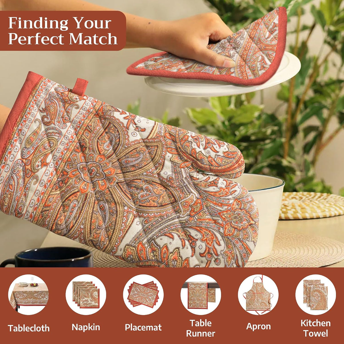 Maison d' Hermine Pot Holders 100% Cotton Potholders (8" x 8") - Colors A