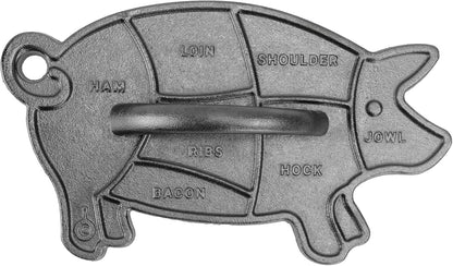 Lodge Pre-Seasoned Cast Iron Pig Press, 9.5 x 5.5 Inches