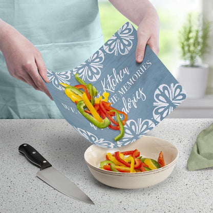 Cut N' Funnel Eat Fresh Designer Flexible Cutting Board Mat 15" x 11.5" Made in the USA Decorative Flexible Easy to Clean