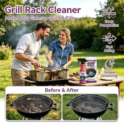 Fast Acting Heavy Duty Grill Degreaser Spray,2026 New BBQ Degreaser Cleaner Heavy Duty,120 ML Outdoor Grills Cleaner,Easily Lifts Baked-On Carbon and Grease,For Kitchen Grates and Racks (3PC)