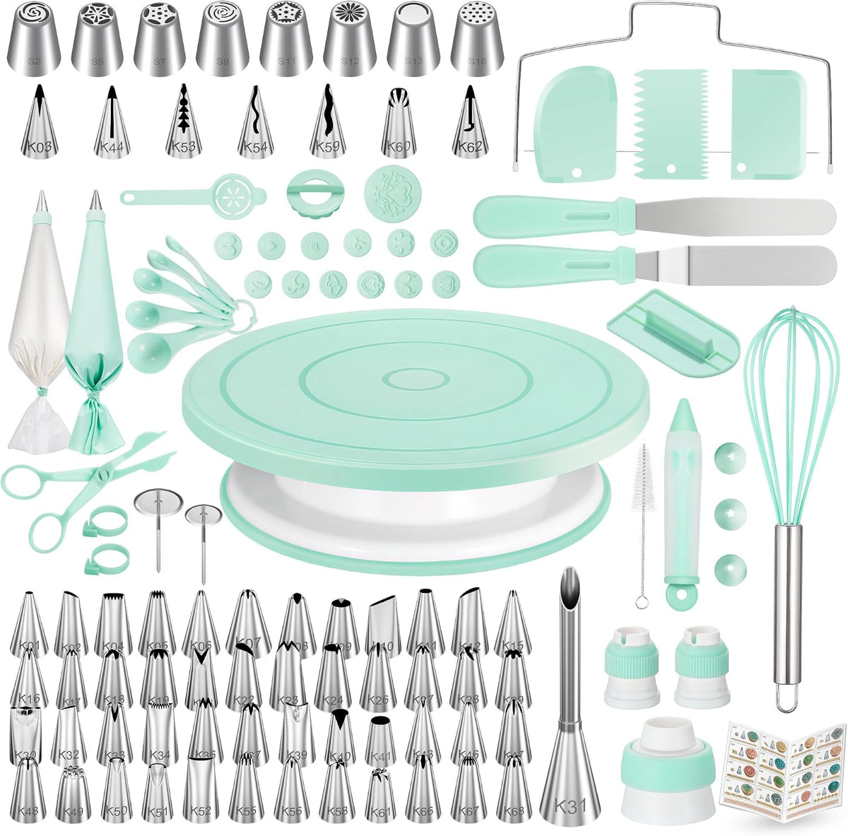Kootek 71 Cake Decorating Kit Baking Supplies Tools for Beginners & Pros