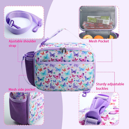 RLGPBON Kids Lunch Bag,Insulated Lunch Box for Girls,Lunch Bag Toddler Teen,School Daycare Cute Travel bags