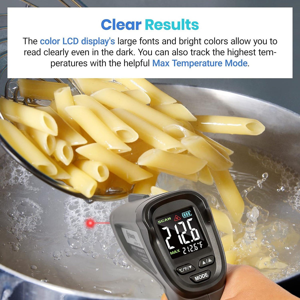 Etekcity Infrared Thermometer Laser Temperature Gun, -58°F~1130°F