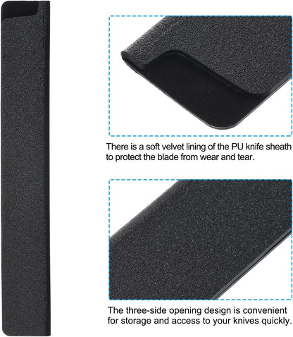 PATIKIL ABS Knife Cover Sleeves for 3.5" Paring Knife, Knives Edge Guard Blade Protector Universal Knife Sheath for Home Kitchen, Black