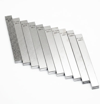 SY Tools Diamond Sharpening Stone Set, 10Pcs, 80#-3000# Grit