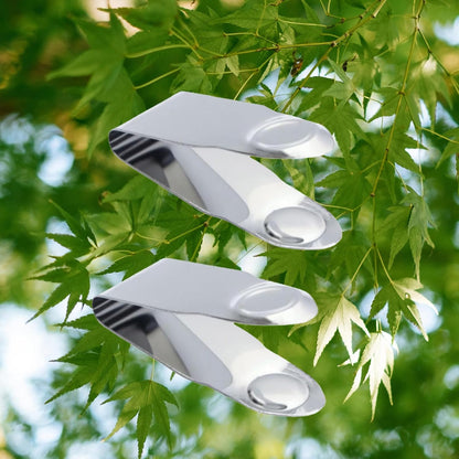2.8 * 1" Stainless Steel Strawberry Huller Fruit Stem Remover Home Kitchen Tools for Cherry Tomato, Silver, 4Pcs
