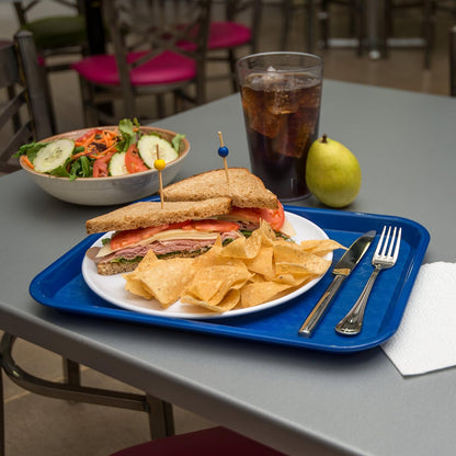 Carlisle FoodService Products CT101403 Cafe Standard Plastic Cafeteria/Fast Food Tray, NSF Certified, BPA Free, 14" Length x 10" Width, Black