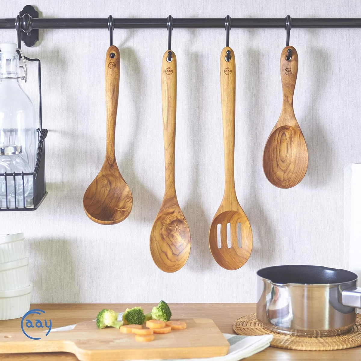 FAAY Original Eco-Friendly Wooden Serving Ladle
