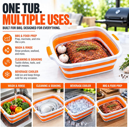 8L BBQ Prep Tub, Cutting Board, Meat Claws & Insulated Resting Bag