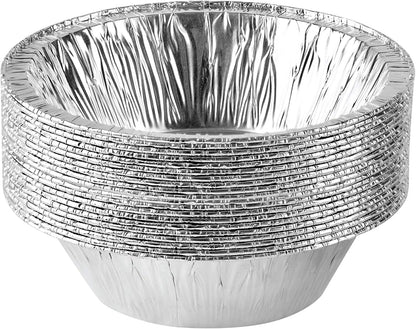 PLASTICPRO 6'' Inch Round Tin Foil Pie Pans Disposable Pack of 20