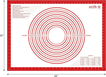 New Star Foodservice Silicone Pastry Mat, 20 x 28 Inch