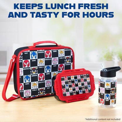 Get Trend SpongeBob Squarepants Water Bottle Lunch Box Lunch Bag Kids Set 3 Pcs Insulated Snack Bag for School Travel Gifts for Kids (Blue SpongeBob)