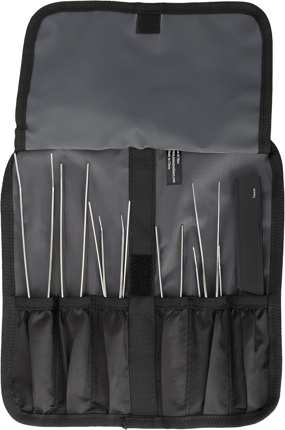 Mercer Culinary 8 Piece Plating Set, Matte Black