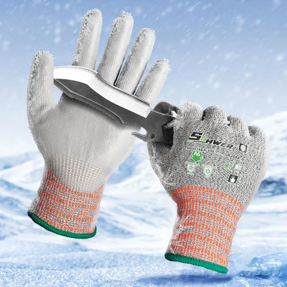 Schwer 12 Pairs A4/A5/A6 Cut Resistant Gloves, Non PFAS CR3088, L