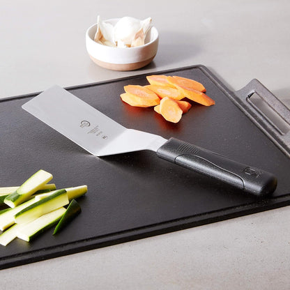 Mercer Culinary Millennia Bench Scraper, 5 7/8 Inch X 3 1/2 Inch Blade, Black Handle