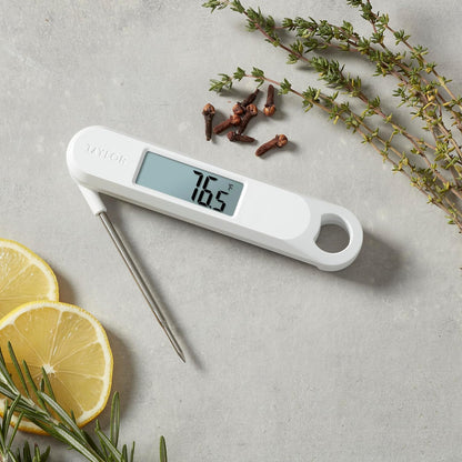 Taylor Digital Folding Stem Food Thermometer Black