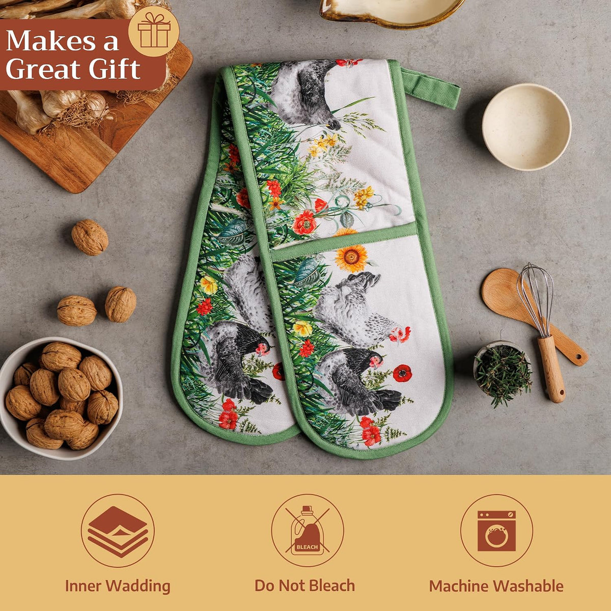Maison d' Hermine Pot Holders 100% Cotton Potholders (8" x 8") - Colors B