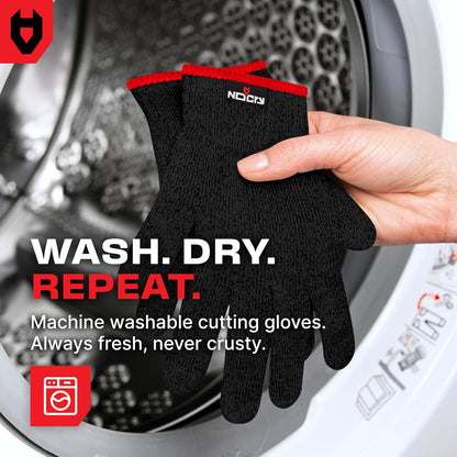 NoCry Cut Resistant Work Gloves For Men & Women, Nitrile Waterproof Palms
