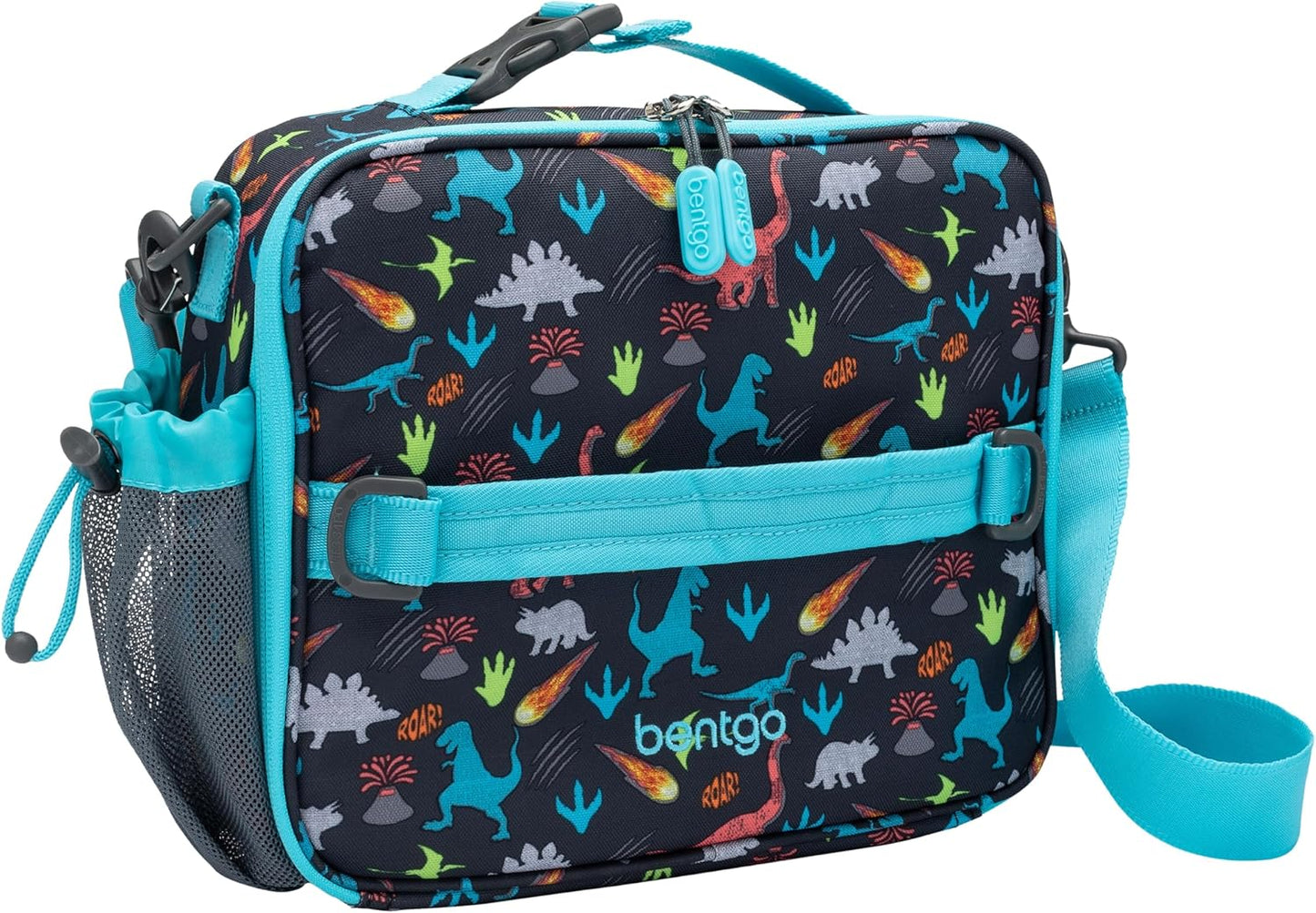 Bentgo Kids Lunch Bag - Durable, Double-Insulated Lunch Bag for Kids 3+; Holds Lunch Box, Water Bottle, & Snacks; Easy-Clean Water-Resistant Fabric & Multiple Zippered Pockets (Mermaid)
