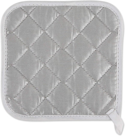 DII Basic Terry Collection Quilted 100% Cotton, Pan Handle, Nautical Blue