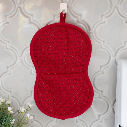 All-Clad Premium Pot Holder: Heat Resistant up to 500 Degrees - 100% Cotton, 10"x8" Hot Pad for Kitchen and Barbecue, 2-Pack, Indigo