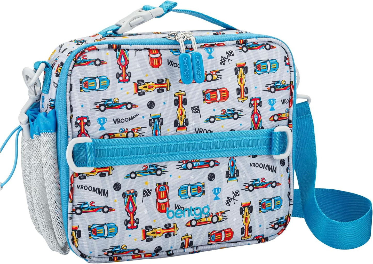 Bentgo Kids Lunch Bag - Durable, Double-Insulated Lunch Bag for Kids 3+; Holds Lunch Box, Water Bottle, & Snacks; Easy-Clean Water-Resistant Fabric & Multiple Zippered Pockets (Mermaid)