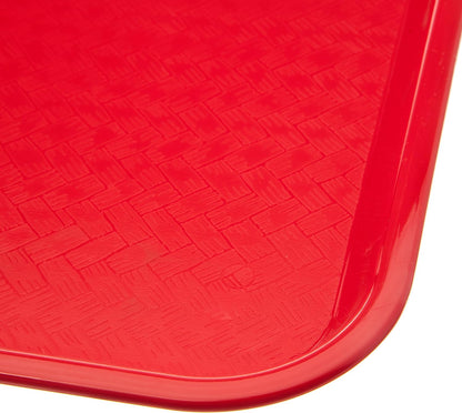 Carlisle FoodService Products CT101403 Cafe Standard Plastic Cafeteria/Fast Food Tray, NSF Certified, BPA Free, 14" Length x 10" Width, Black
