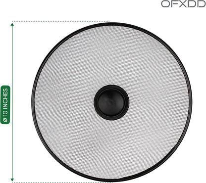 Stainless Steel Splatter Screen with Lid for Cooking - Set of 3: 8,2", 10", 11,4" - Splatter Grease Guard for Kitchen Stove - Anti Oil Splash Frying Shield