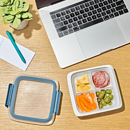 OXO Good Grips Prep & Go Snack & Dip Container, Snack Fuss-Free on the Move, Leakproof Reusable Small Meal Food Storage and Lid, Food Containers with Lids, Snack Organizer, 1.6 Cups/0.4 L