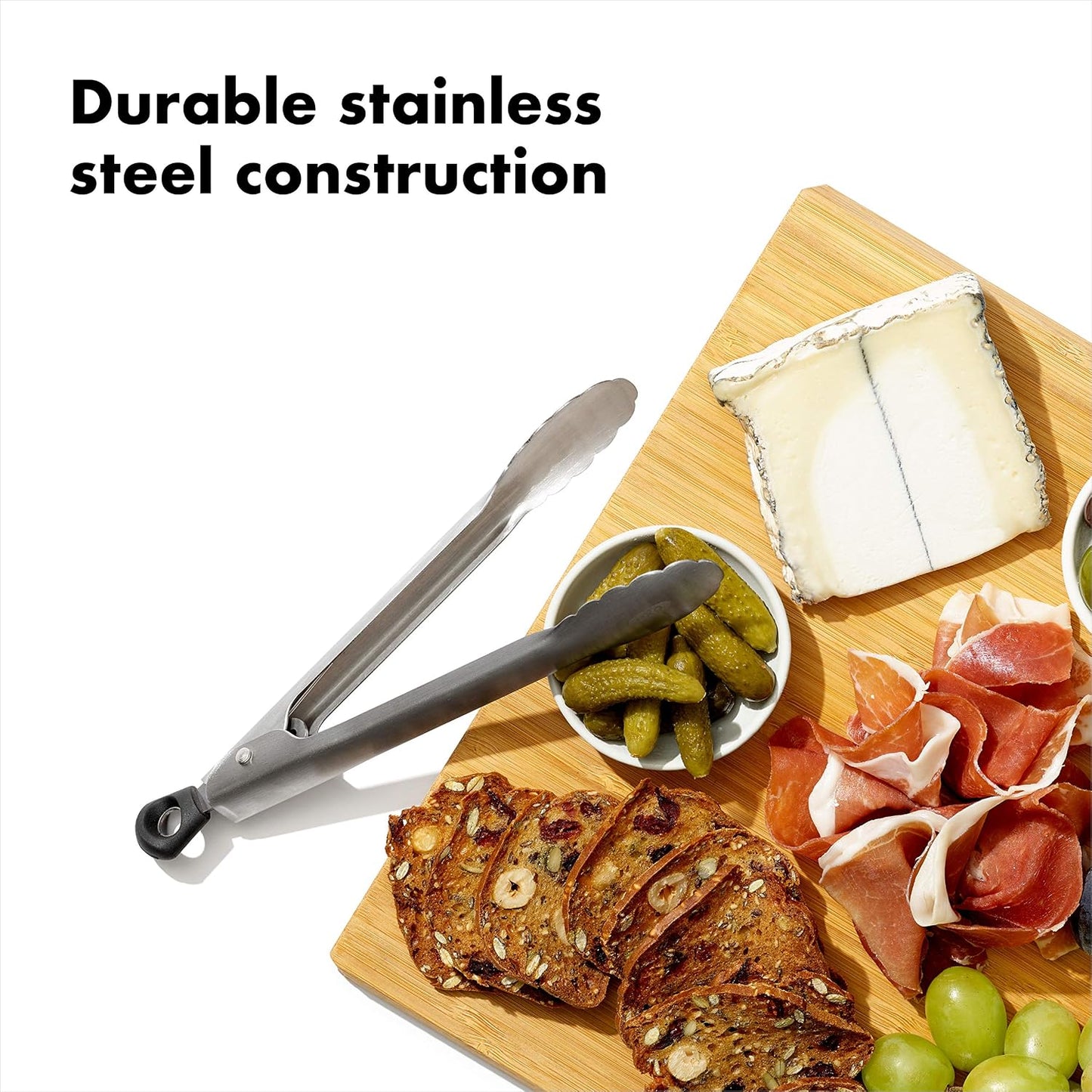 OXO Good Grips 12-Inch Stainless-Steel Locking Tongs